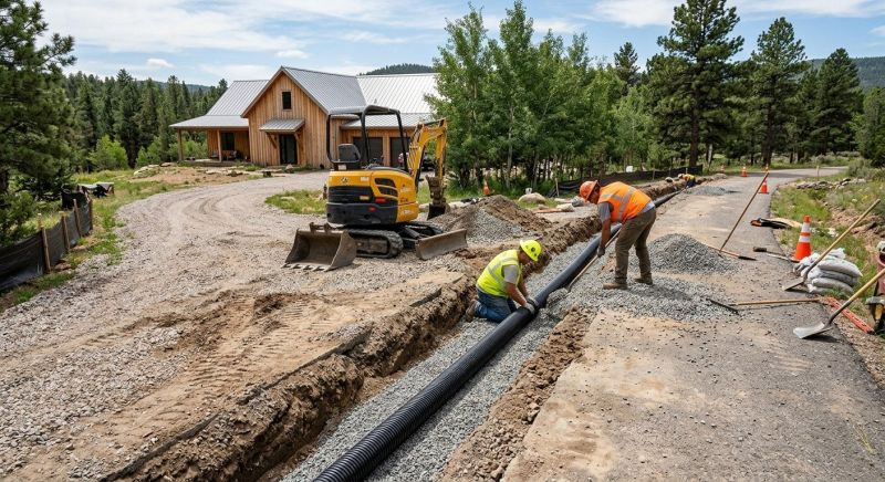 Drainage Trench Installation in Houston, TX