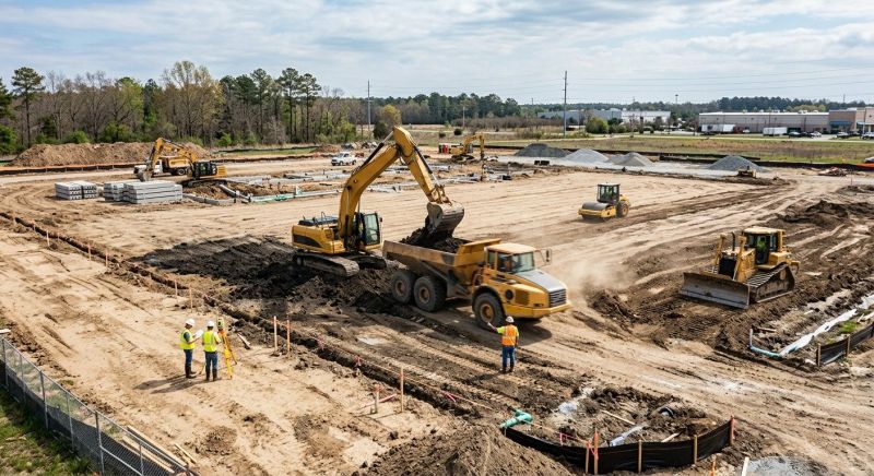 Parking Lot Site Preparation in Gwinnett County, GA