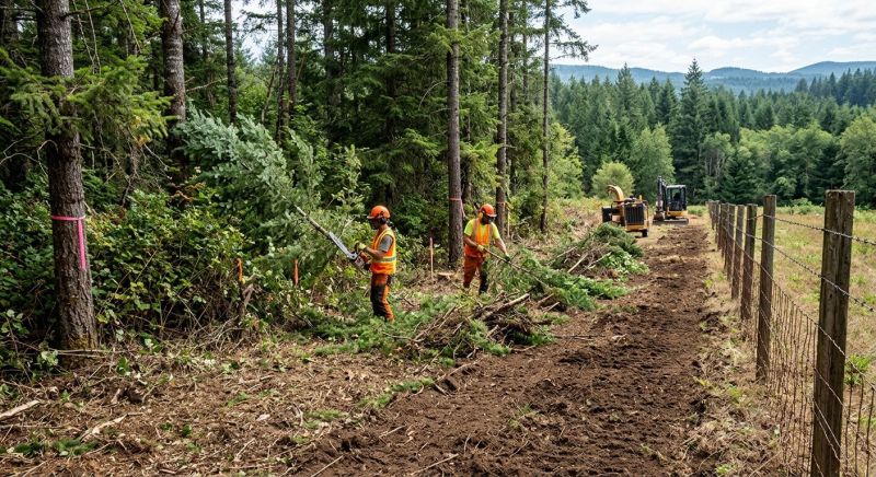 Pine Tree Clearing in Cumming, GA