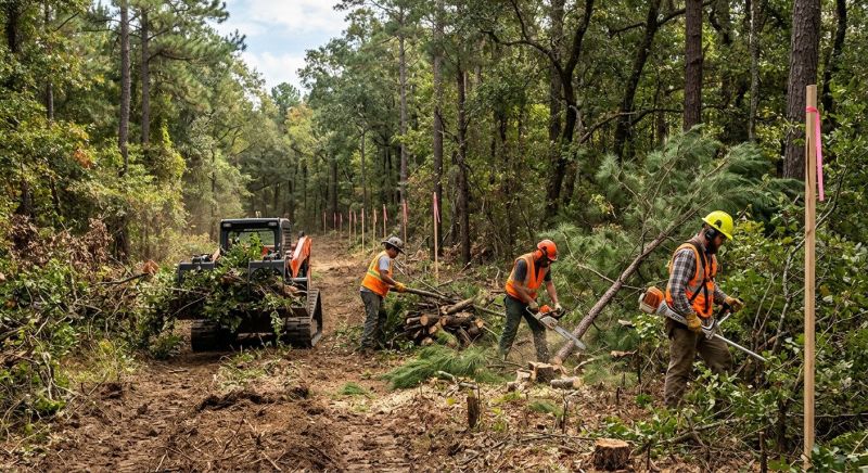 Property Line Clearing in Gwinnett County, GA