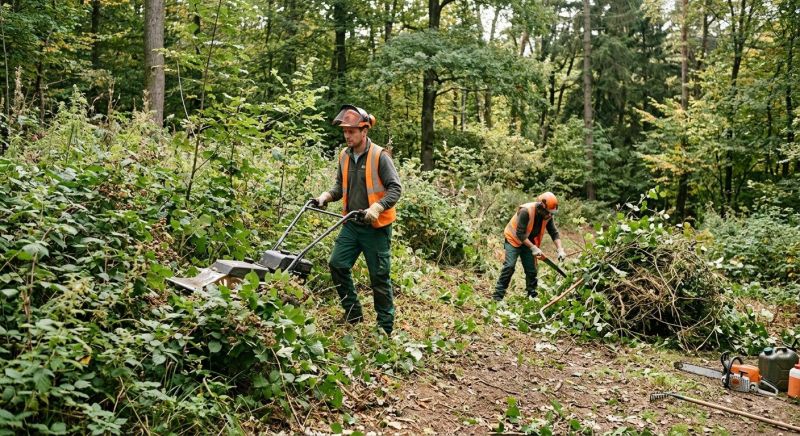 Underbrush Clearing in Gwinnett County, GA