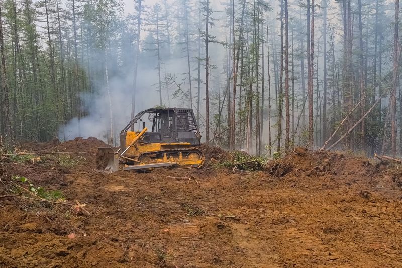 Bulldozer Clearing in Utah County, UT