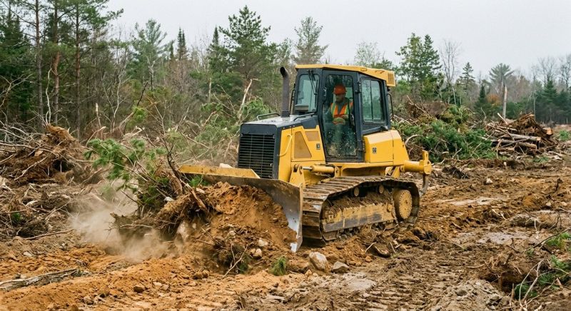 Bulldozer Clearing in Utah County, UT
