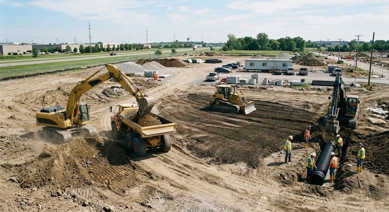 Parking Lot Site Preparation in Marietta, GA