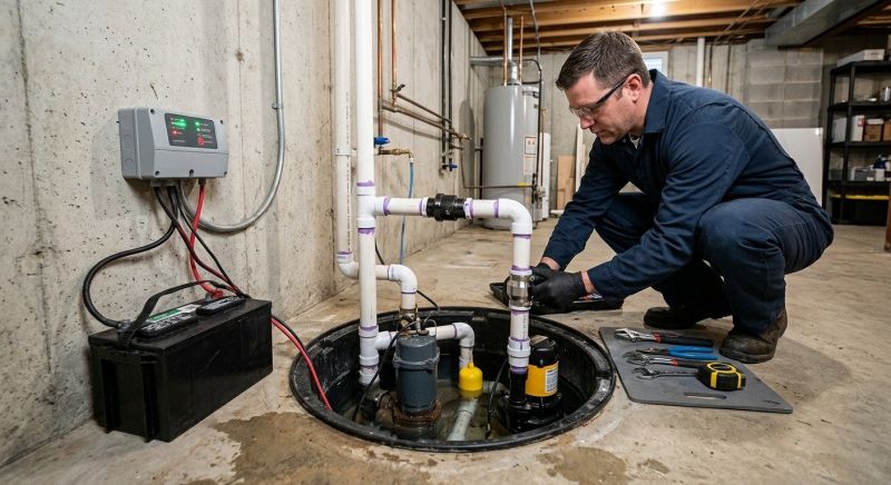 Sump Pump Relocation in Tuscaloosa, AL